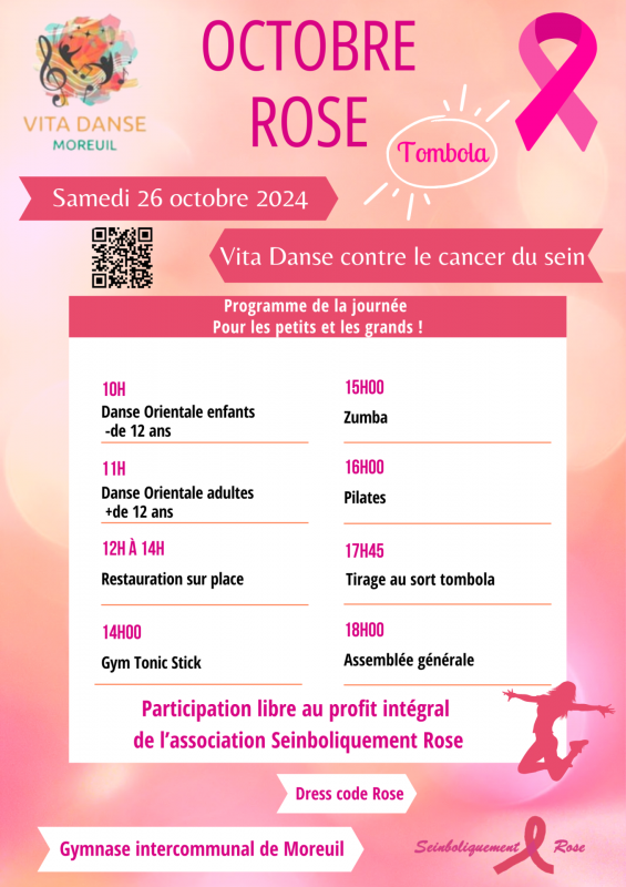 Affiche octobre rose vita danse 1